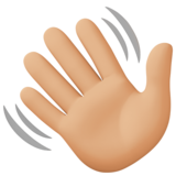 hand say hello